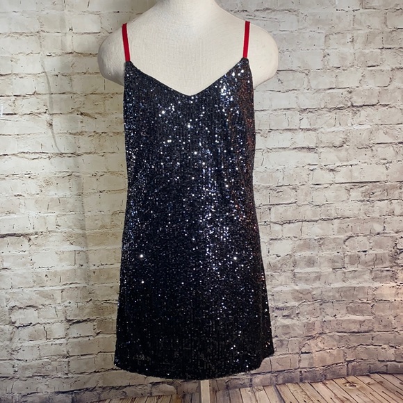 DKNY stretchy sequin slip dress - Picture 3 of 8